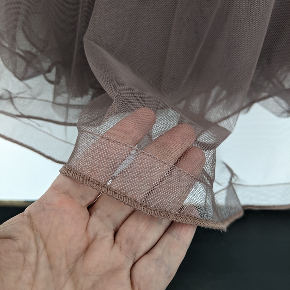 Weissman Show Time Brown Tulle Tank Dress Big Picture 10161 Size M - Picture 2 of 7